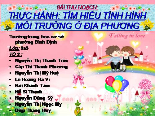 Bài 56. Thực hành: Tìm hiểu tình hình môi trường ở địa phương