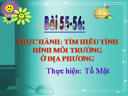 Bài 56. Thực hành: Tìm hiểu tình hình môi trường ở địa phương