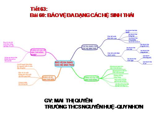 Bài 60. Bảo vệ đa dạng các hệ sinh thái