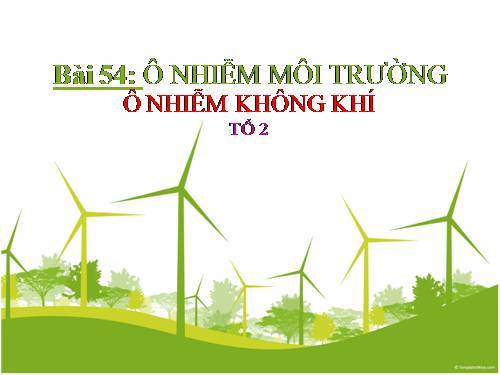 Thuyết trình: Ô nhiễm không khí