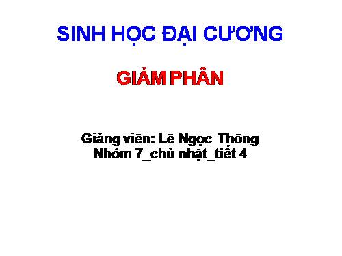 Bài 10. Giảm phân