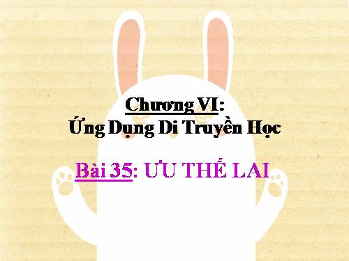 Bài 35. Ưu thế lai