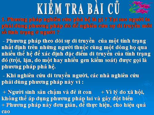 Bài 29. Bệnh và tật di truyền ở người