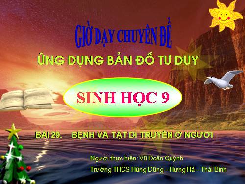 Bài 29. Bệnh và tật di truyền ở người