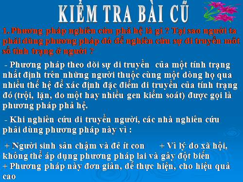 Bài 29. Bệnh và tật di truyền ở người