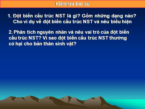 Bài 23. Đột biến số lượng nhiễm sắc thể