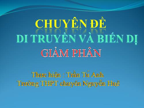 Bài 10. Giảm phân