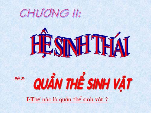 Bài 47. Quần thể sinh vật