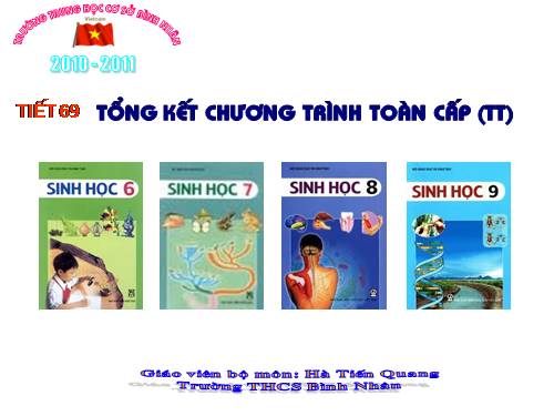 Bài 65. Tổng kết chương trình toàn cấp (tiếp theo)