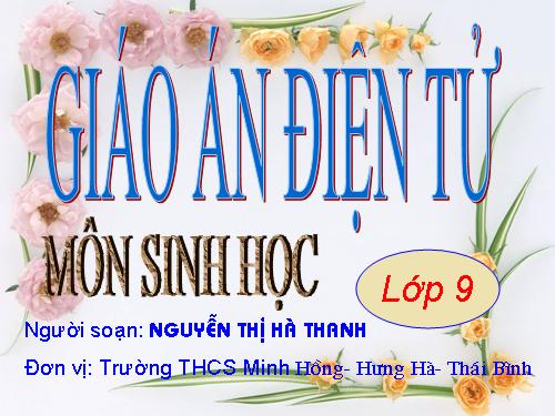 Bài 55. Ô nhiễm môi trường (tiếp theo)