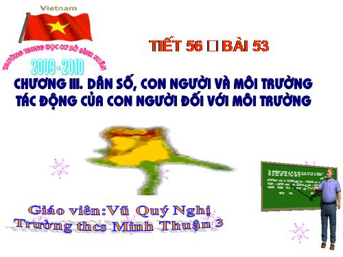 Bài 53. Tác động của con người đối với môi trường