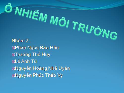 ô nhiễm môi trường