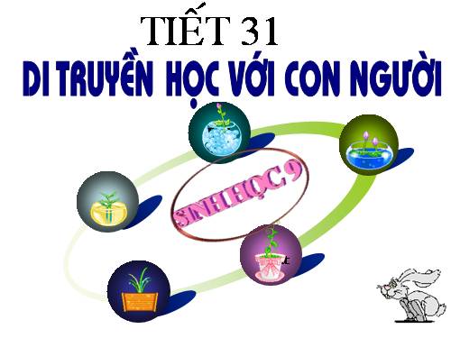 Bài 30. Di truyền học với con người