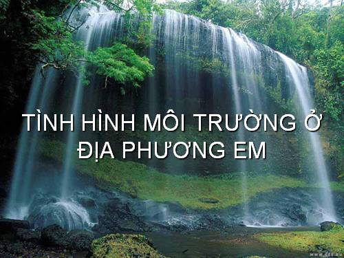 Bài 56. Thực hành: Tìm hiểu tình hình môi trường ở địa phương