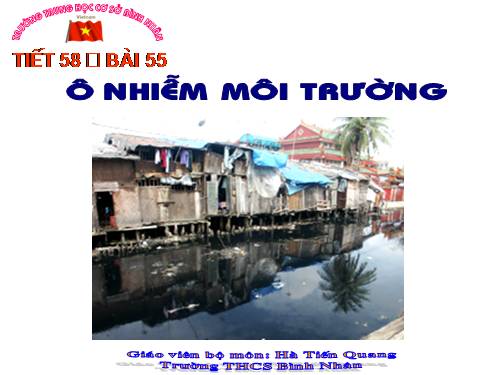 Bài 55. Ô nhiễm môi trường (tiếp theo)