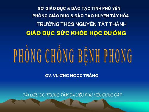 BỆNH PHONG