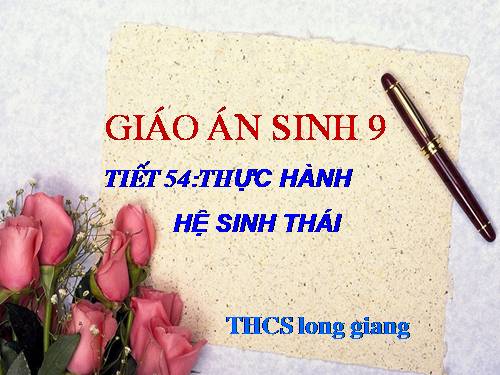 Bài 51. Thực hành: Hệ sinh thái