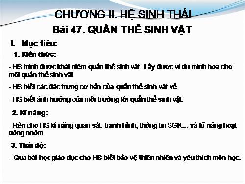 Bài 47. Quần thể sinh vật