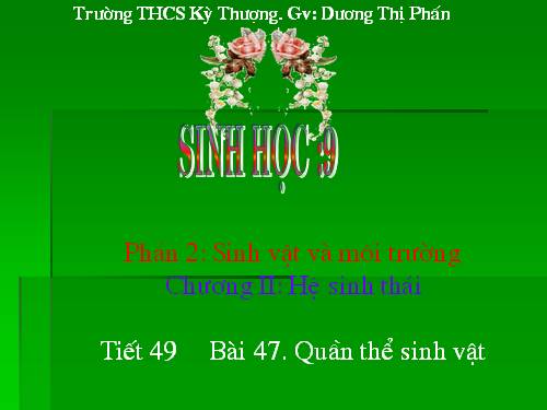 Bài 47. Quần thể sinh vật