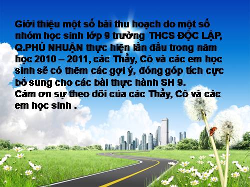 Bài 45. Thực hành: Tìm hiểu môi trường và ảnh hưởng của một số nhân tố sinh thái lên đời sống sinh vật