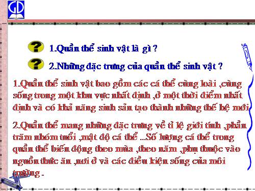 Bài 47. Quần thể sinh vật