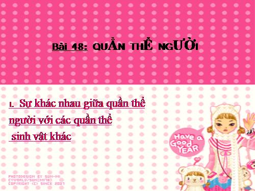 Bài 48. Quần thể người