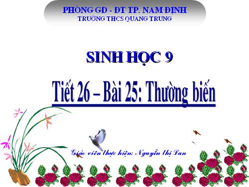 Bài 25. Thường biến