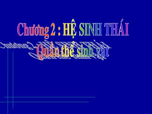 Bài 47. Quần thể sinh vật