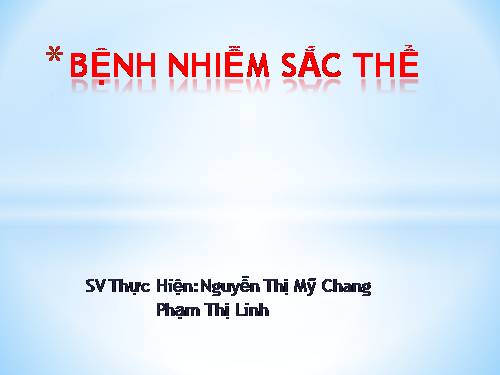 Bài 8. Nhiễm sắc thể