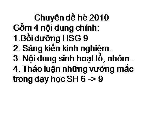 chuyen đề sinh hoc