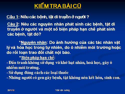 Bài 30. Di truyền học với con người