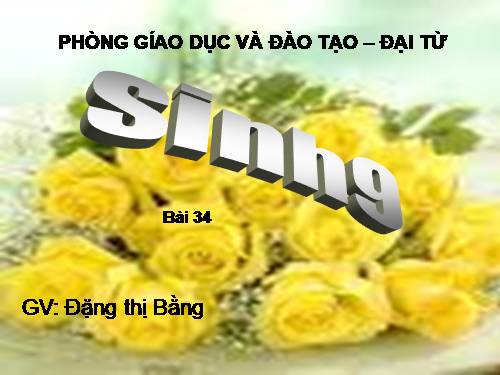 Bài 34. Thoái hoá do tự thụ phấn và do giao phối gần