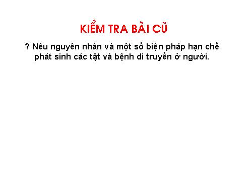 Bài 30. Di truyền học với con người