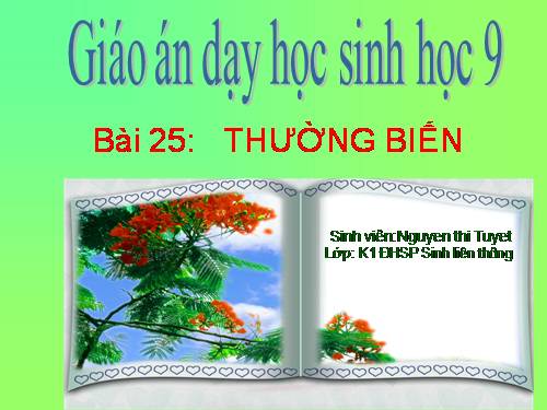 Bài 25. Thường biến