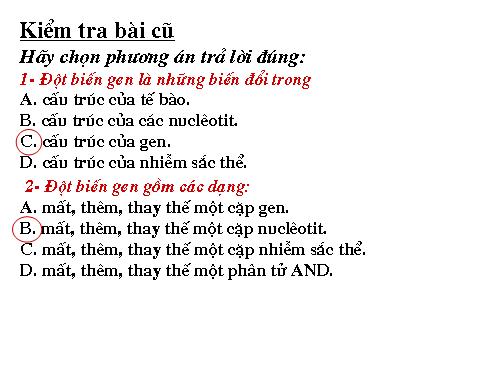 Bài 22. Đột biến cấu trúc nhiễm sắc thể