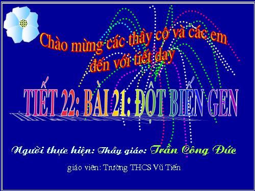 Bài 21. Đột biến gen