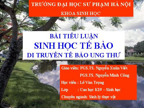 Di truyền tế bào ung thư