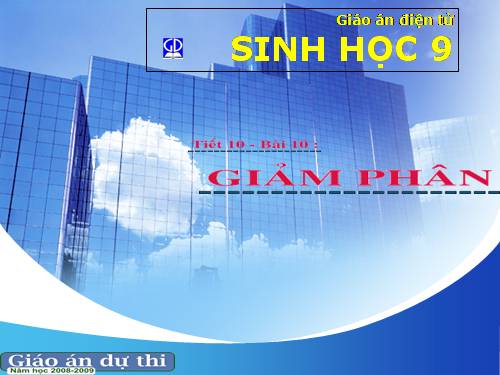 Bài 10. Giảm phân