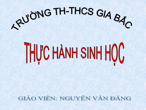 Bài 27. Thực hành: Quan sát thường biến