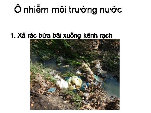 ô nhiễm nước