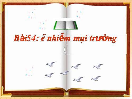 Bài 54. Ô nhiễm môi trường