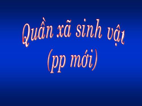 Bài 49. Quần xã sinh vật