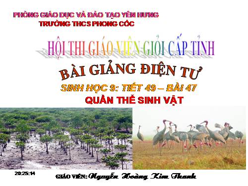 Bài 47. Quần thể sinh vật