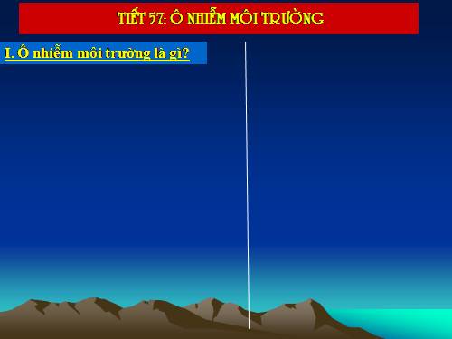 Bài 55. Ô nhiễm môi trường (tiếp theo)