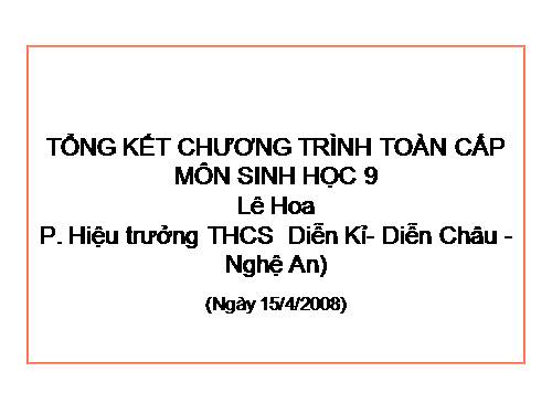 Bài 64. Tổng kết chương trình toàn cấp