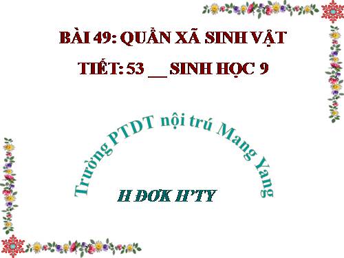 Bài 49. Quần xã sinh vật