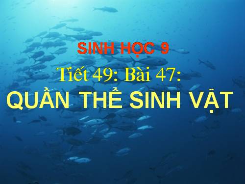 Bài 47. Quần thể sinh vật