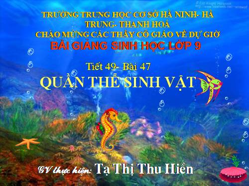 Bài 47. Quần thể sinh vật