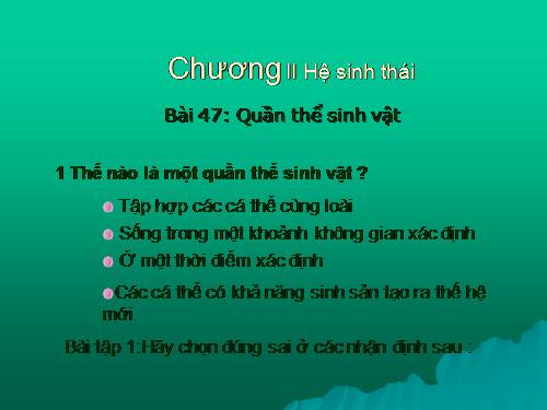 Bài 47. Quần thể sinh vật