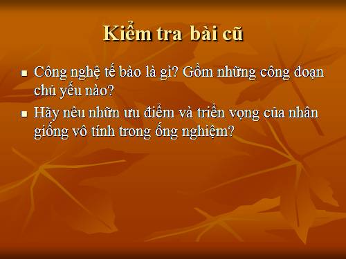 Bài 32. Công nghệ gen